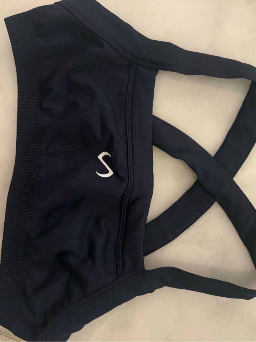 Navy Wireless Sports Bralette - Women